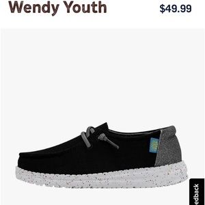 Hey Dudes Youth size 3 Disco Black